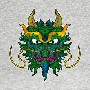 Stained Glass Dragon Head T-Shirt